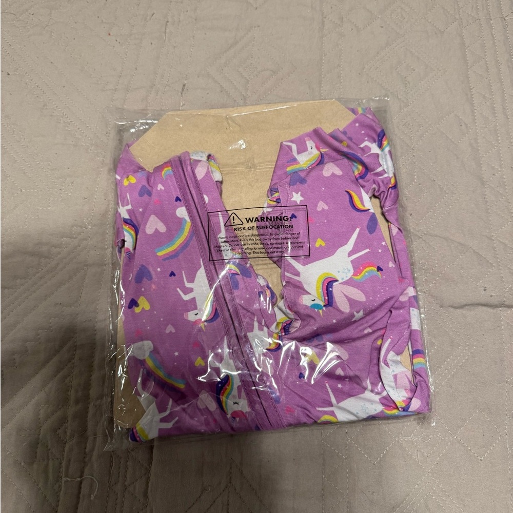 NWT - Little Sleepies Unicorn Pajamas size 0-3 months